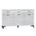 Buffet 3 portes 3 tiroirs LED inclus Ruben Blanc