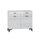 Buffet 2 portes 2 tiroirs LED inclus Ruben Blanc