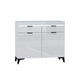 Buffet 2 portes 2 tiroirs LED inclus Ruben Blanc