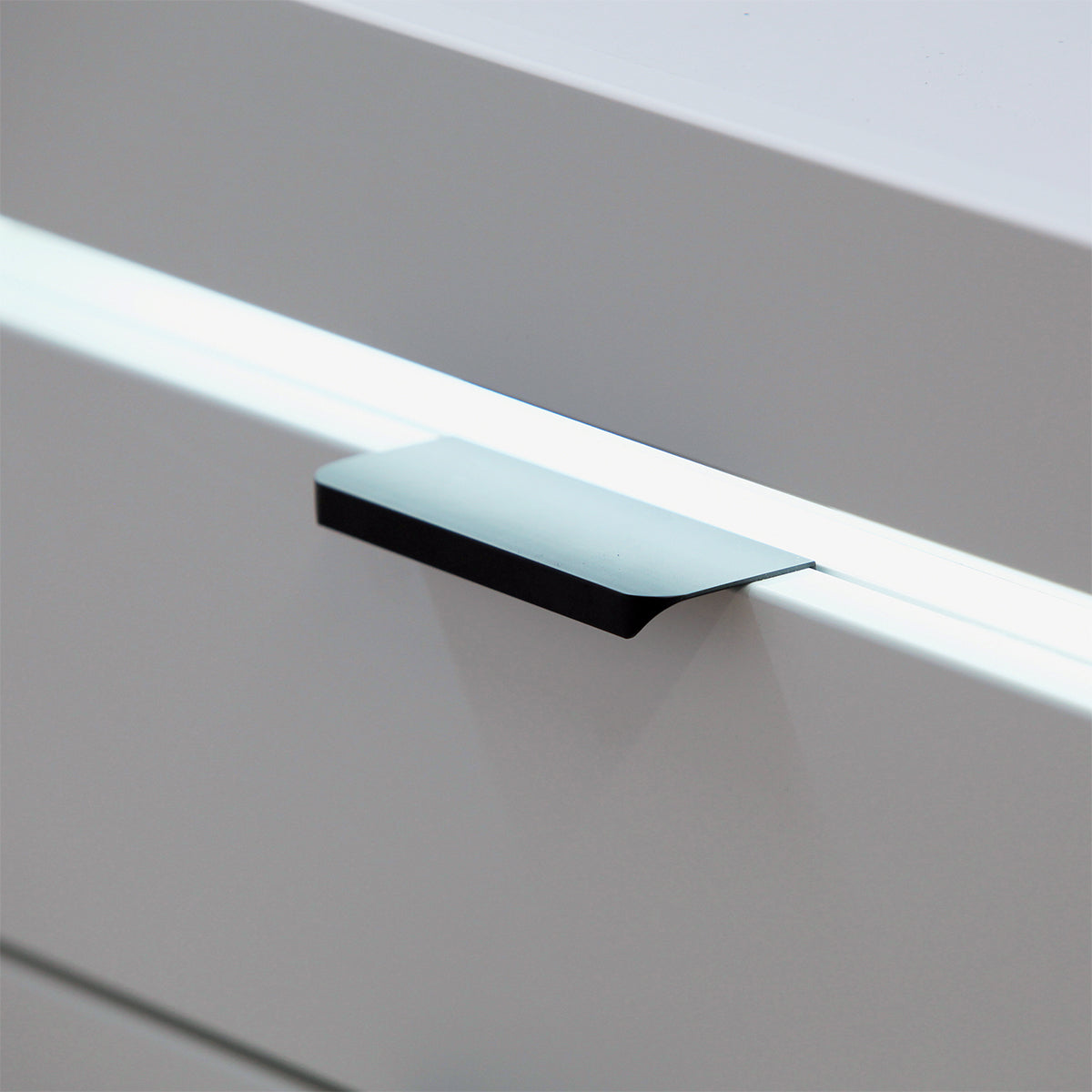 Buffet 2 portes 2 tiroirs LED inclus Ruben Blanc - vue 2