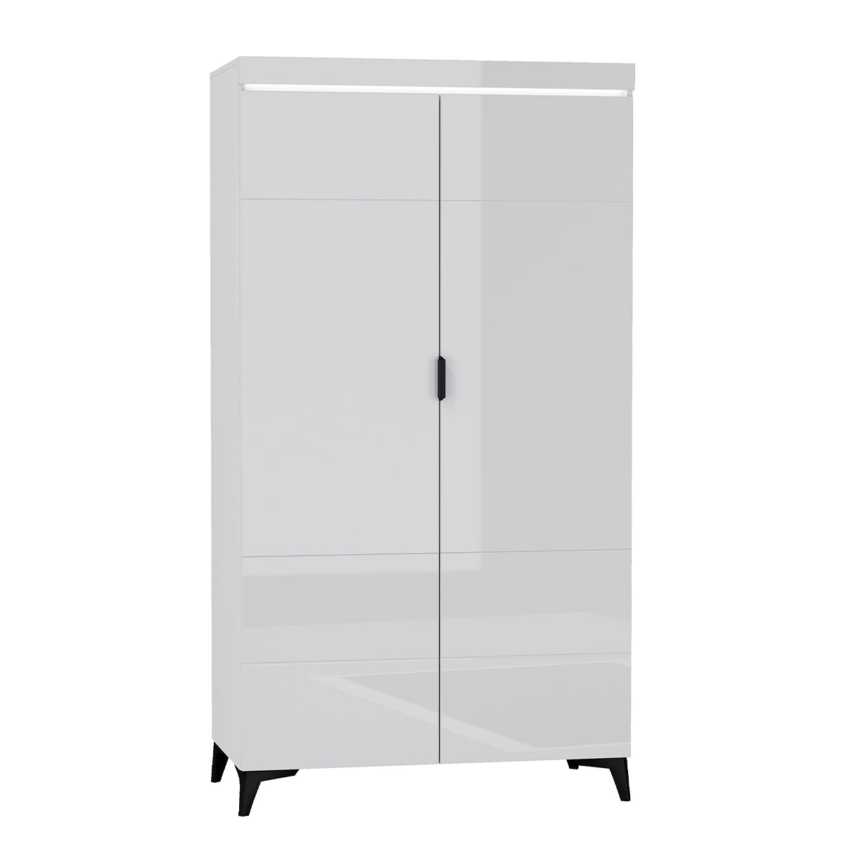 Armoire 2 portes LED inclus Ruben Blanc
