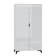 Armoire 2 portes LED inclus Ruben Blanc