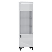 Vitrine 1 porte LED inclus Ruben Blanc