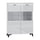 Vaisselier 2 portes LED inclus Ruben Blanc
