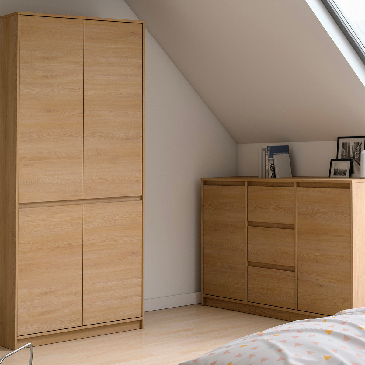 Armoire 4 portes Beck Bois - vue 5