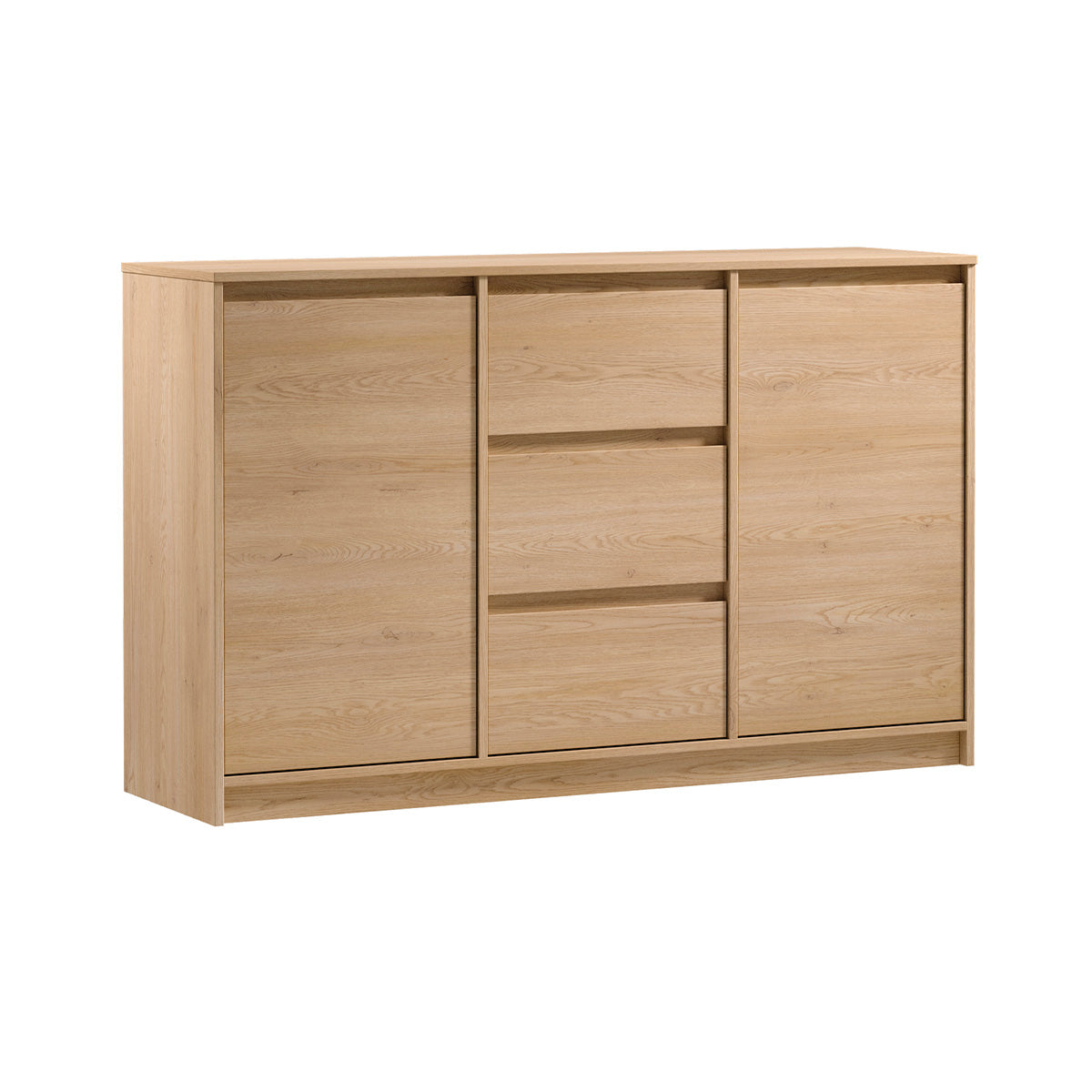 Buffet 2 portes 3 tiroirs Beck Bois