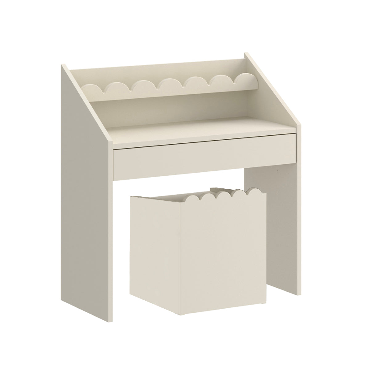 Bureau 1 tiroir avec chaise Bellamy Book Nook Beige - vue 2