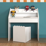 Bureau 1 tiroir avec chaise Bellamy Book Nook Blanc