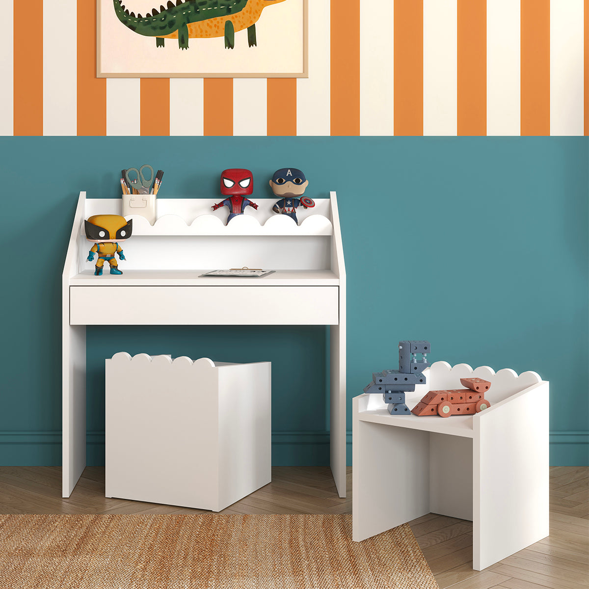 Chaise Bellamy Book Nook Blanc - vue 3