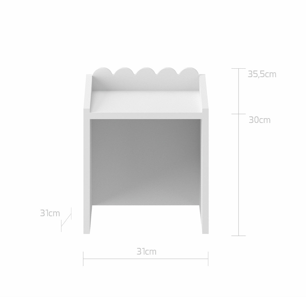 Chaise Bellamy Book Nook Blanc - vue 5