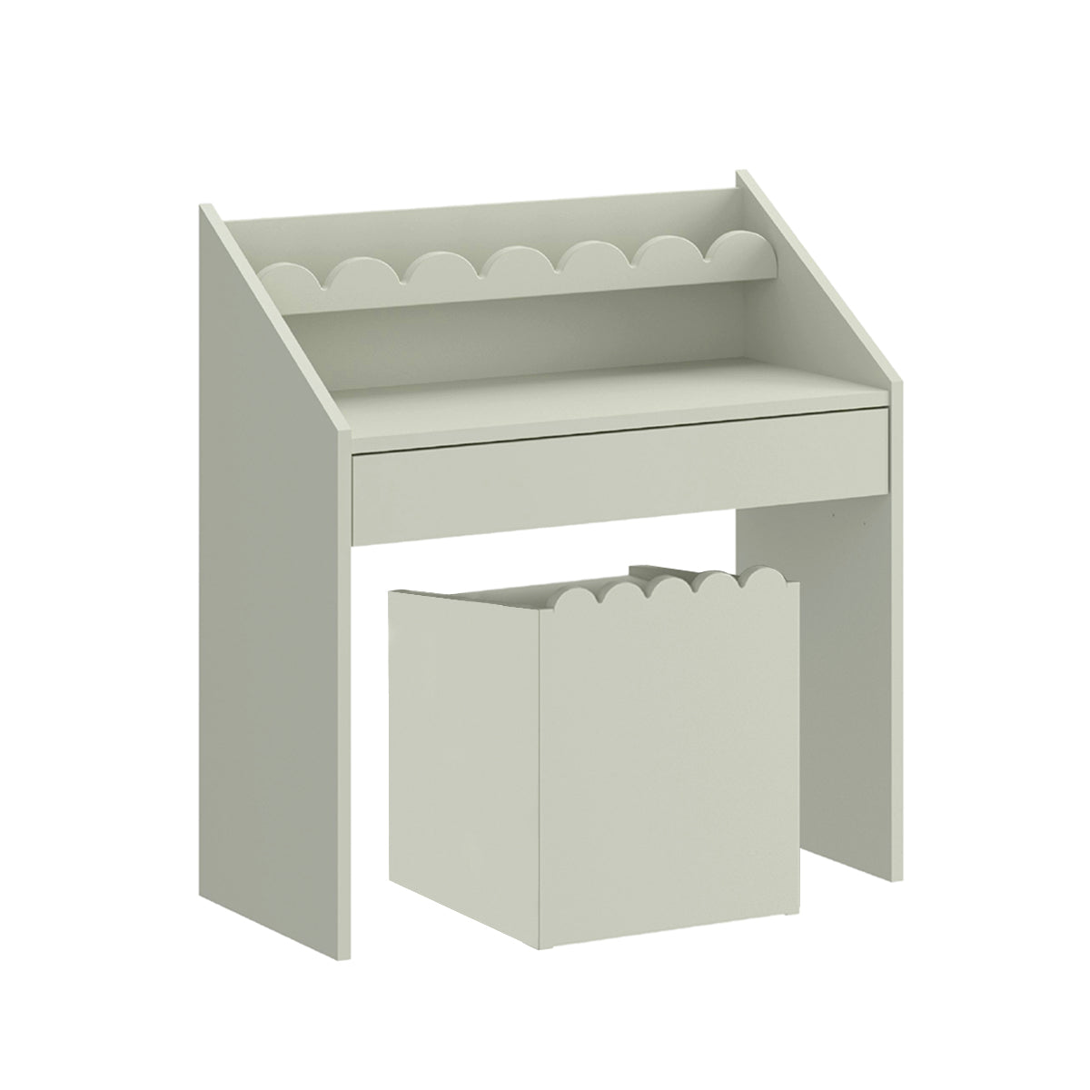 Bureau 1 tiroir avec chaise Bellamy Book Nook Vert - vue 2