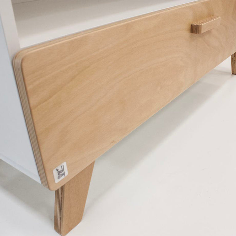 Bibliothèque Bellamy Hoppa Blanc et bois - vue 4