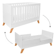 Lit évolutif 60x120 Bellamy Hoppa Blanc