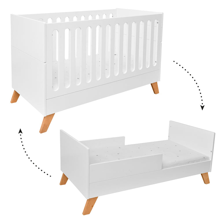 Lit évolutif 60x120 Bellamy Hoppa Blanc