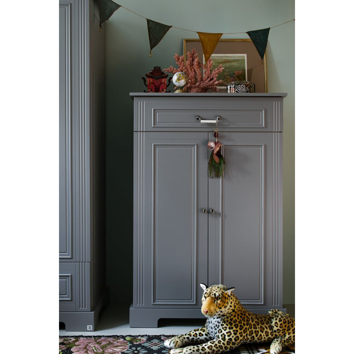 Chiffonnier 2 portes Bellamy Ines - Gris - vue 4