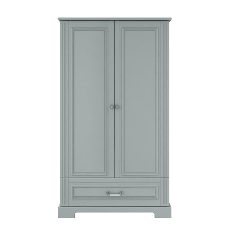 Armoire 2 portes 1 tiroir Bellamy Ines Gris - vue 2