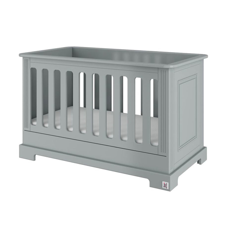 Chambre complète lit bébé 60x120 commode à langer et armoire 2 portes Bellamy Ines Gris - vue 3