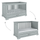 Lit évolutif 70x140 tiroir inclus Bellamy Ines Gris