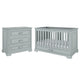 Lit évolutif 70x140 et commode 3 tiroirs Bellamy Ines Gris