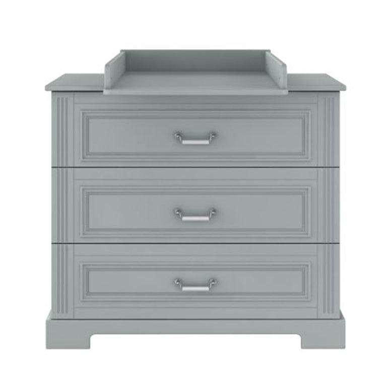Chambre complète lit évolutif 70x140 commode à langer et armoire 2 portes Bellamy Ines Gris - vue 6