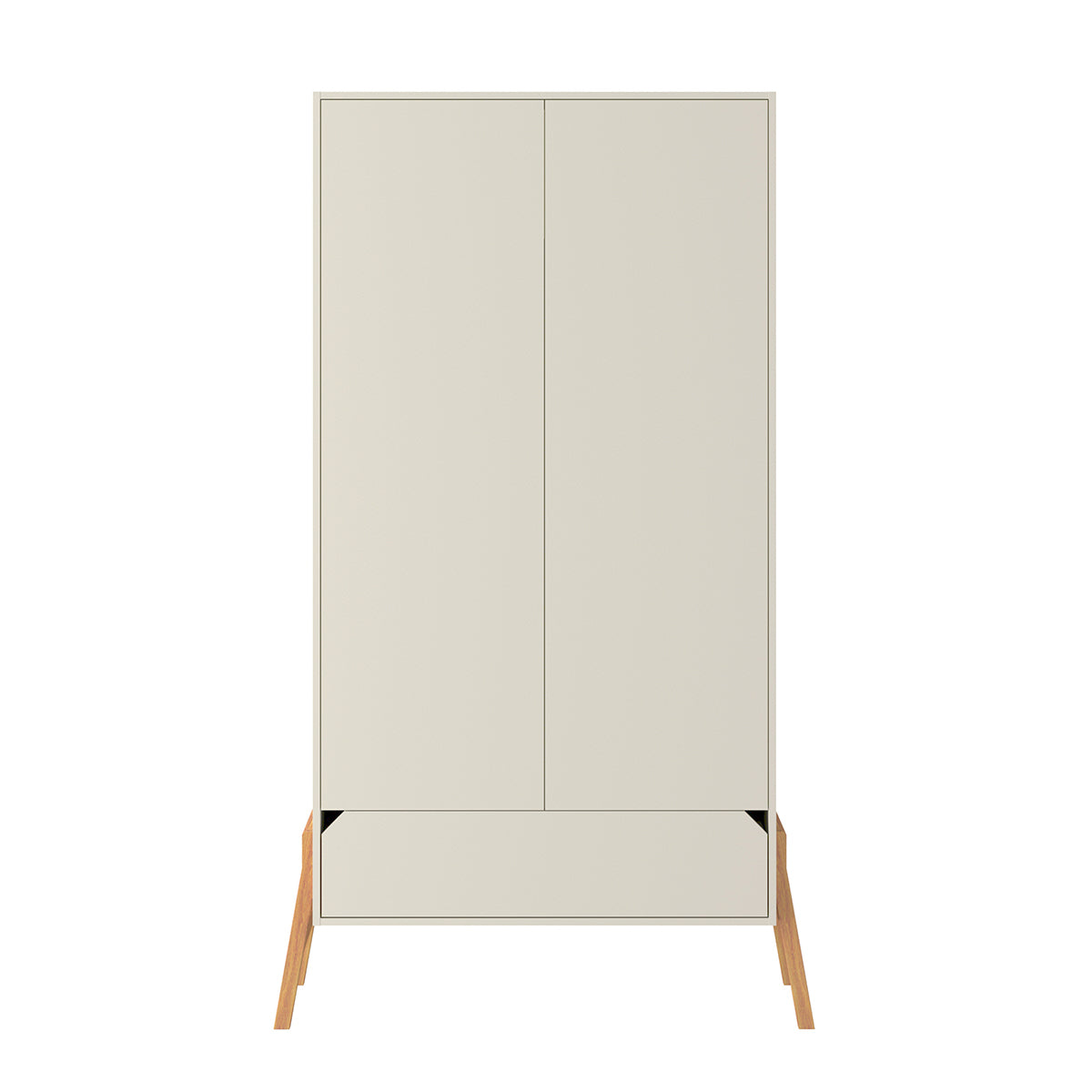 Armoire 2 portes 1 tiroir Bellamy Lotta Cachemire