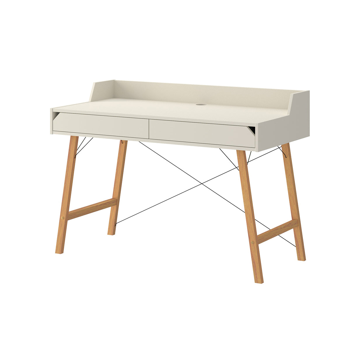 Bureau 2 tiroirs Bellamy Lotta Cachemire - vue 2
