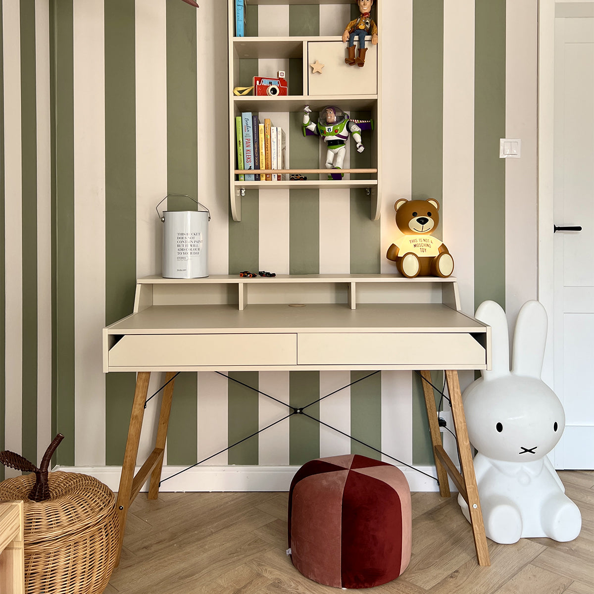 Bureau 2 tiroirs Bellamy Lotta Cachemire - vue 3