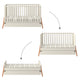 Lit évolutif 70x140 tiroir inclus Bellamy Lotta Cachemire