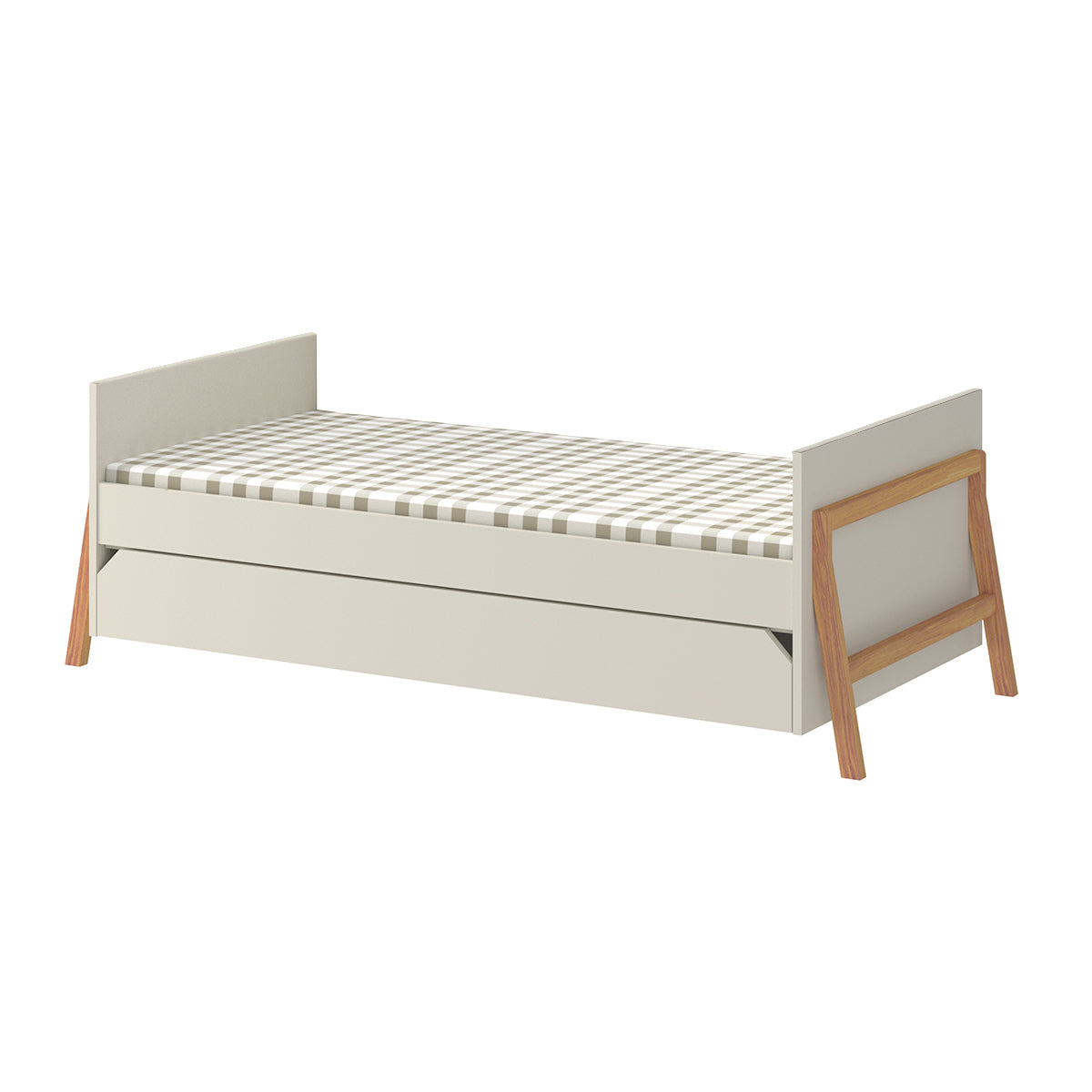 Lit évolutif 70x140 et commode 3 tiroirs Bellamy Lotta Cachemire - vue 4