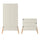 Commode 3 tiroirs et armoire 2 portes Bellamy Lotta Cachemire