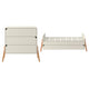 Lit évolutif 70x140 et commode 3 tiroirs Bellamy Lotta Cachemire