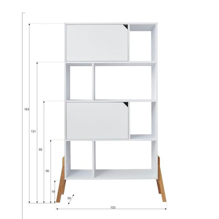 Bibliothèque Bellamy Lotta Blanc - vue 3