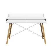 Bureau 2 tiroirs Bellamy Lotta Blanc