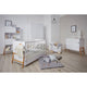 Chambre complète lit évolutif 70x140 commode à langer et armoire 2 portes Bellamy Lotta Blanc