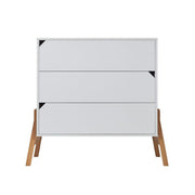 Commode 3 tiroirs Bellamy Lotta Blanc