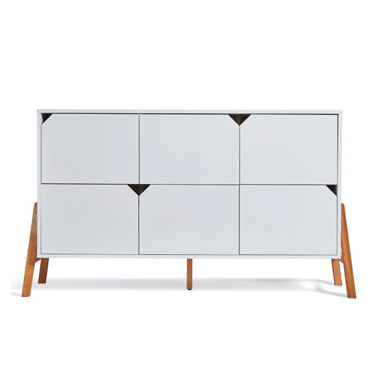 Lit évolutif 70x140 et commode 6 tiroirs Bellamy Lotta Blanc - vue 7