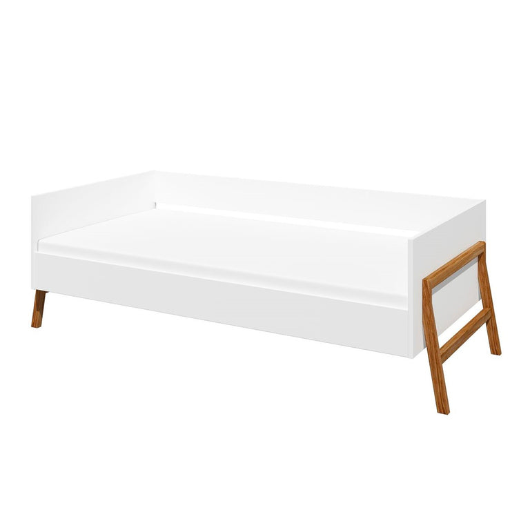 Lit 80x160 sommier inclus Bellamy Lotta Blanc