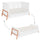 Lit évolutif 70x140 tiroir inclus Bellamy Lotta Blanc