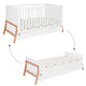 Lit évolutif 70x140 tiroir inclus Bellamy Lotta Blanc