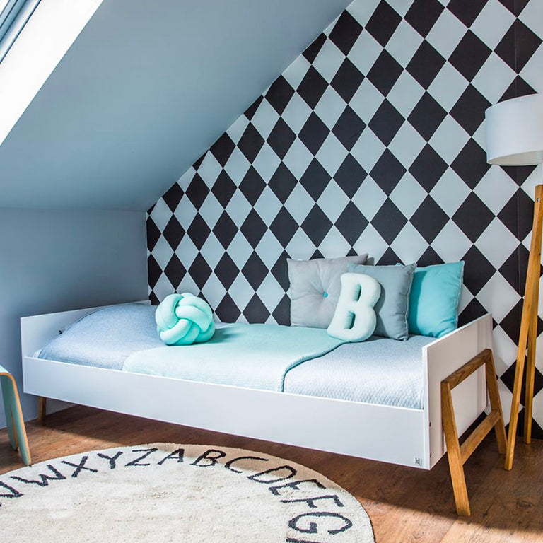 Lit 90x200 sommier inclus Bellamy Lotta Blanc - vue 5