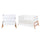 Lit évolutif 70x140 et commode 3 tiroirs Bellamy Lotta Blanc