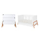 Lit évolutif 70x140 et commode 3 tiroirs Bellamy Lotta Blanc