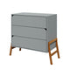 Commode 3 tiroirs Bellamy Lotta Gris