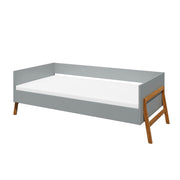 Lit 80x160 sommier inclus Bellamy Lotta Gris