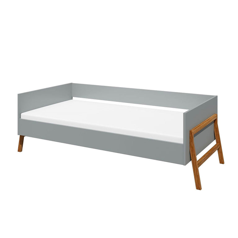 Lit 80x160 sommier inclus Bellamy Lotta Gris