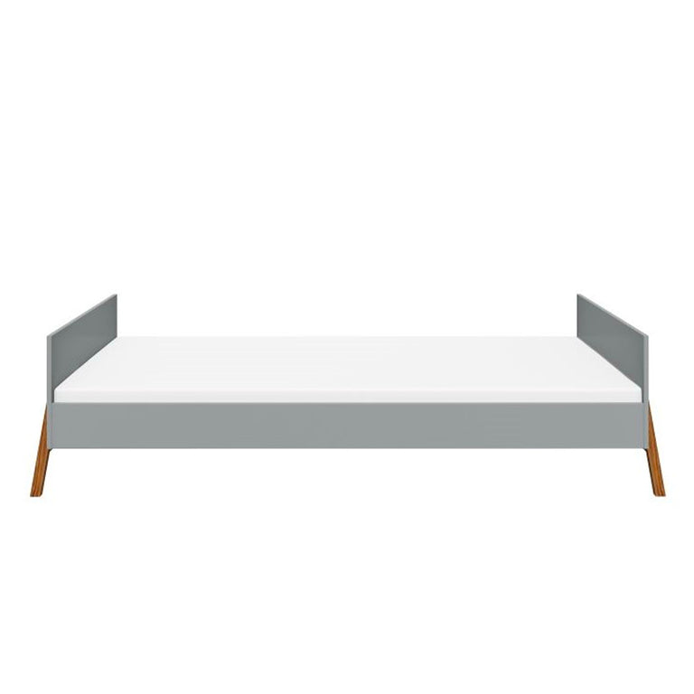 Lit 90x200 sommier inclus Bellamy Lotta Gris - vue 2