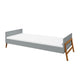 Lit 90x200 sommier inclus Bellamy Lotta Gris