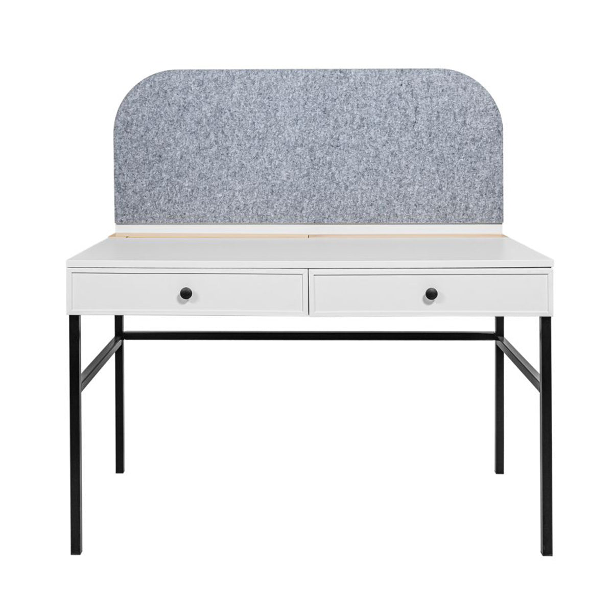 Bureau panneau inclus Bellamy Lumi Blanc et noir - vue 2