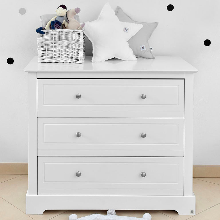 Commode 3 tiroirs Bellamy Marylou Blanc - vue 2