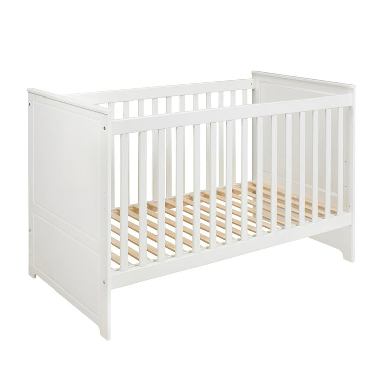 Lit évolutif 70x140 et commode 3 tiroirs Bellamy Marylou Blanc - vue 3